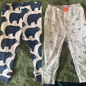 ☀️ Tea collection Bear leggings and c&j raccoon bottoms